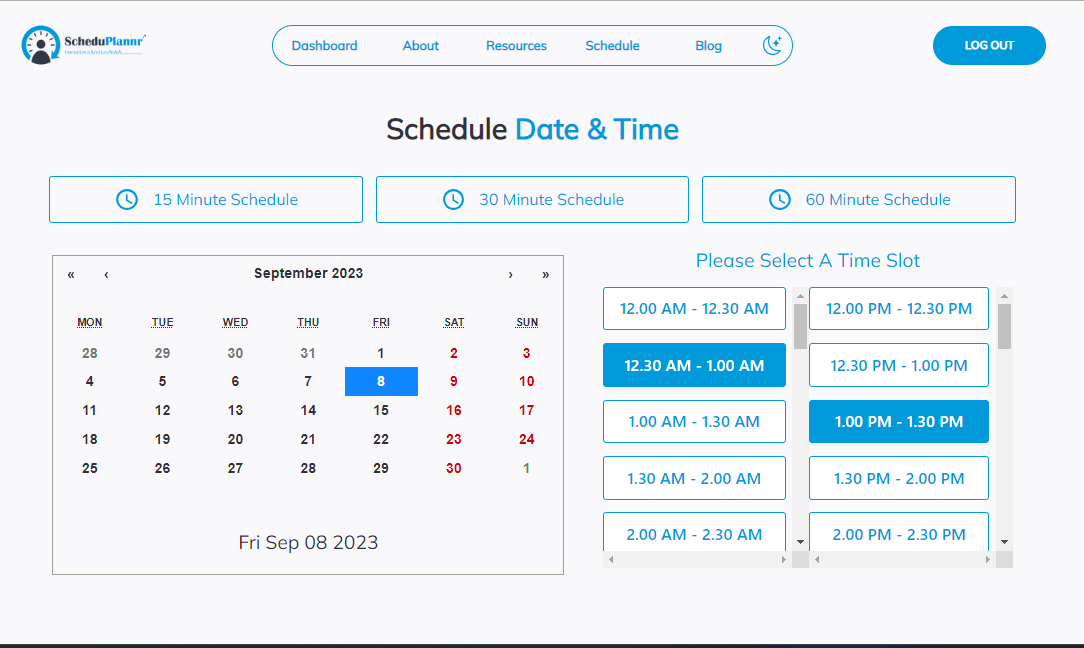 Schedule Processing Application